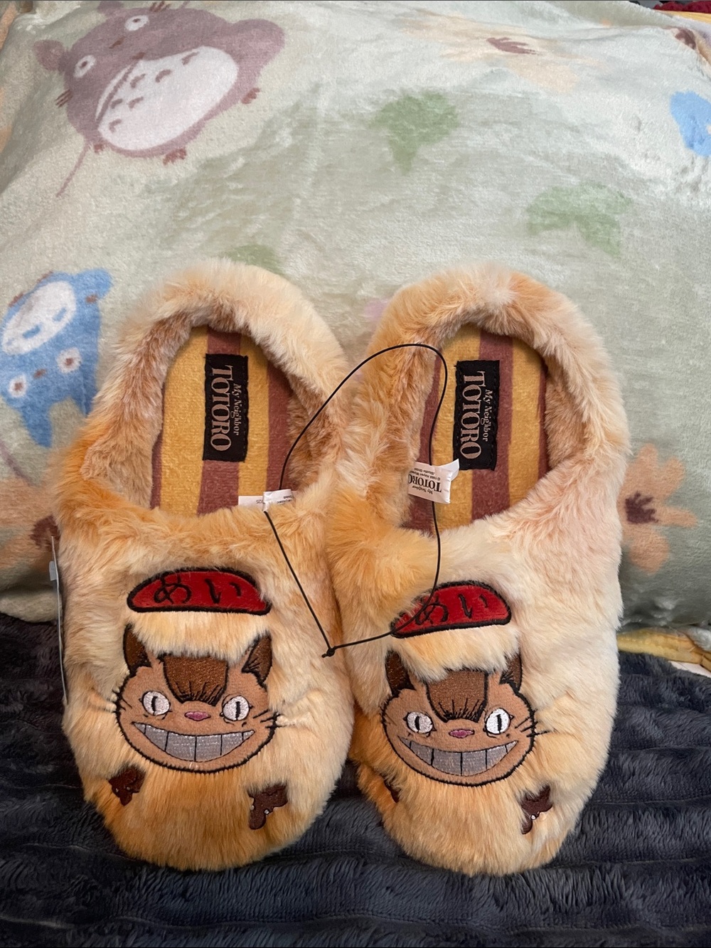 My Neighbor Totoro Plush Slippers - Tan